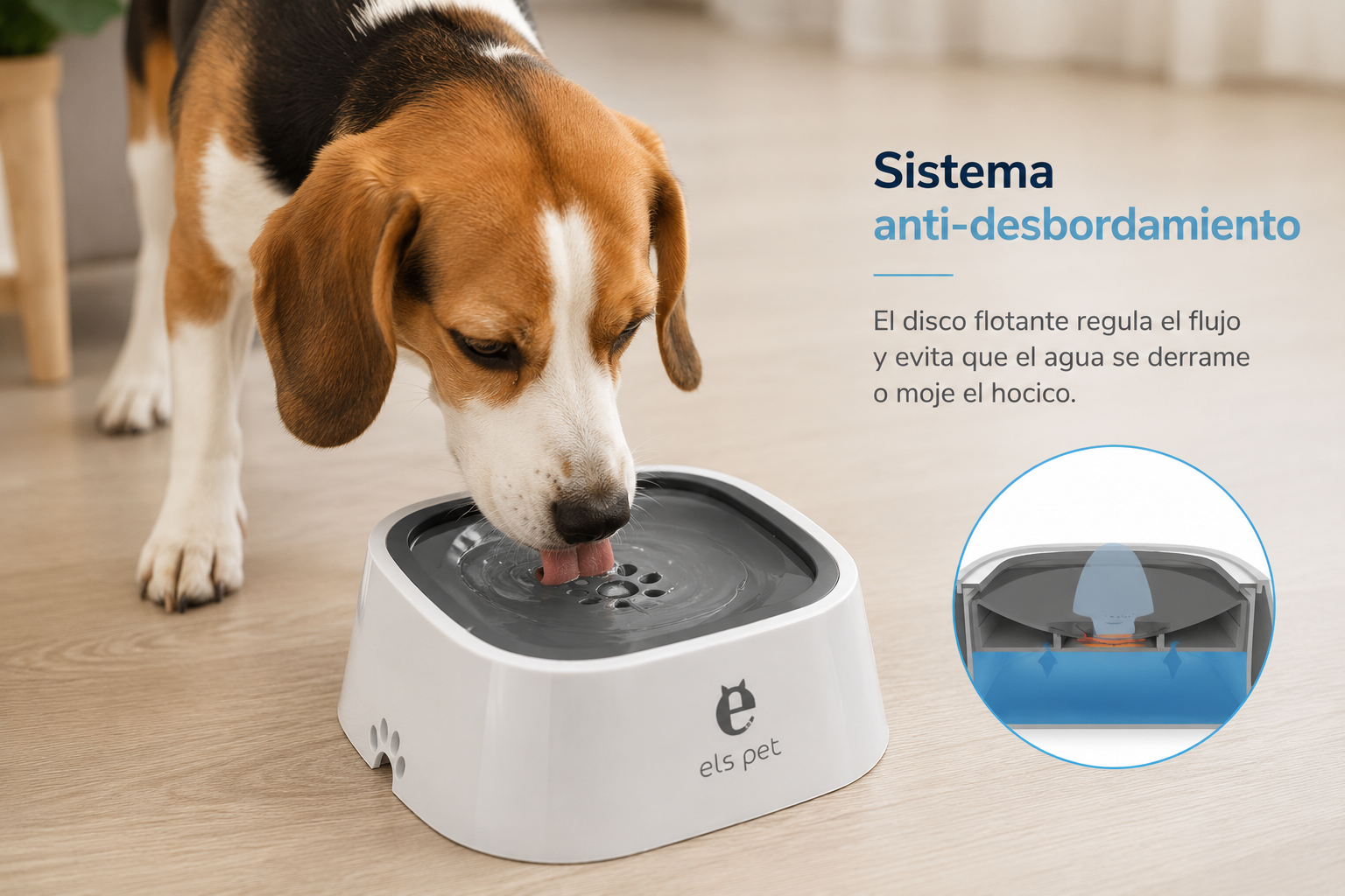 AquaPaw™ - Bebedero Antiderrames para Mascotas