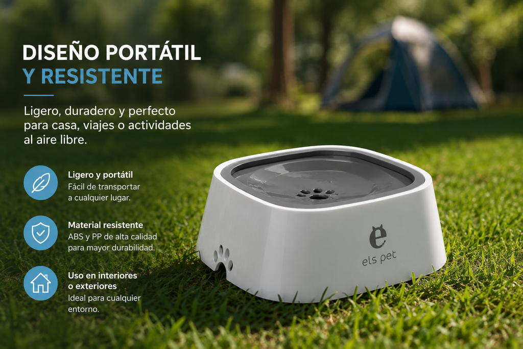 AquaPaw™ - Bebedero Antiderrames para Mascotas