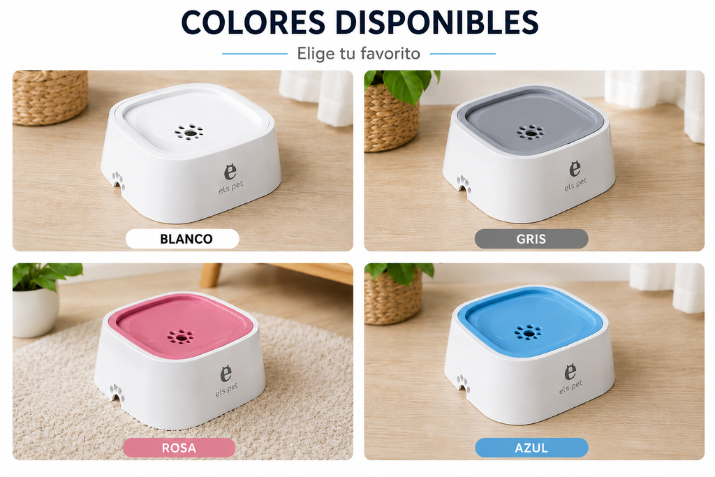 AquaPaw™ - Bebedero Antiderrames para Mascotas