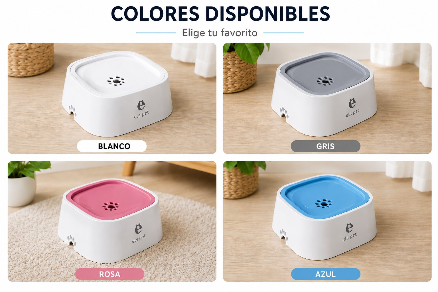 AquaPaw™ - Bebedero Antiderrames para Mascotas