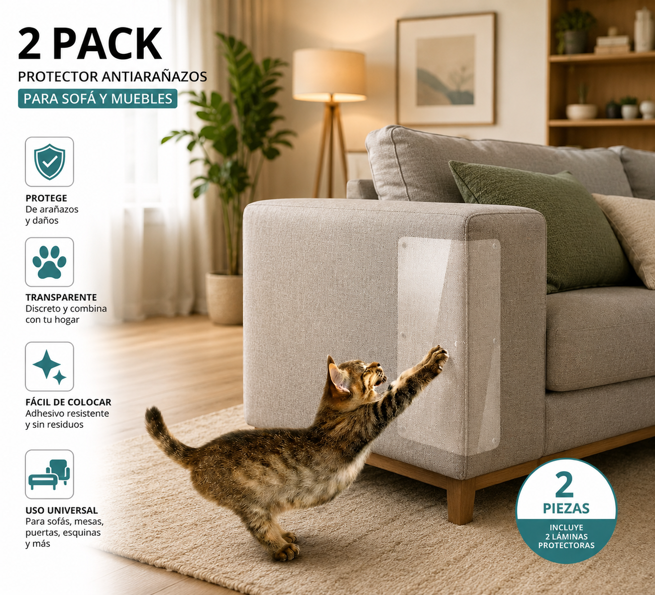 Protector Antiarañazos para Sofá CatShield™