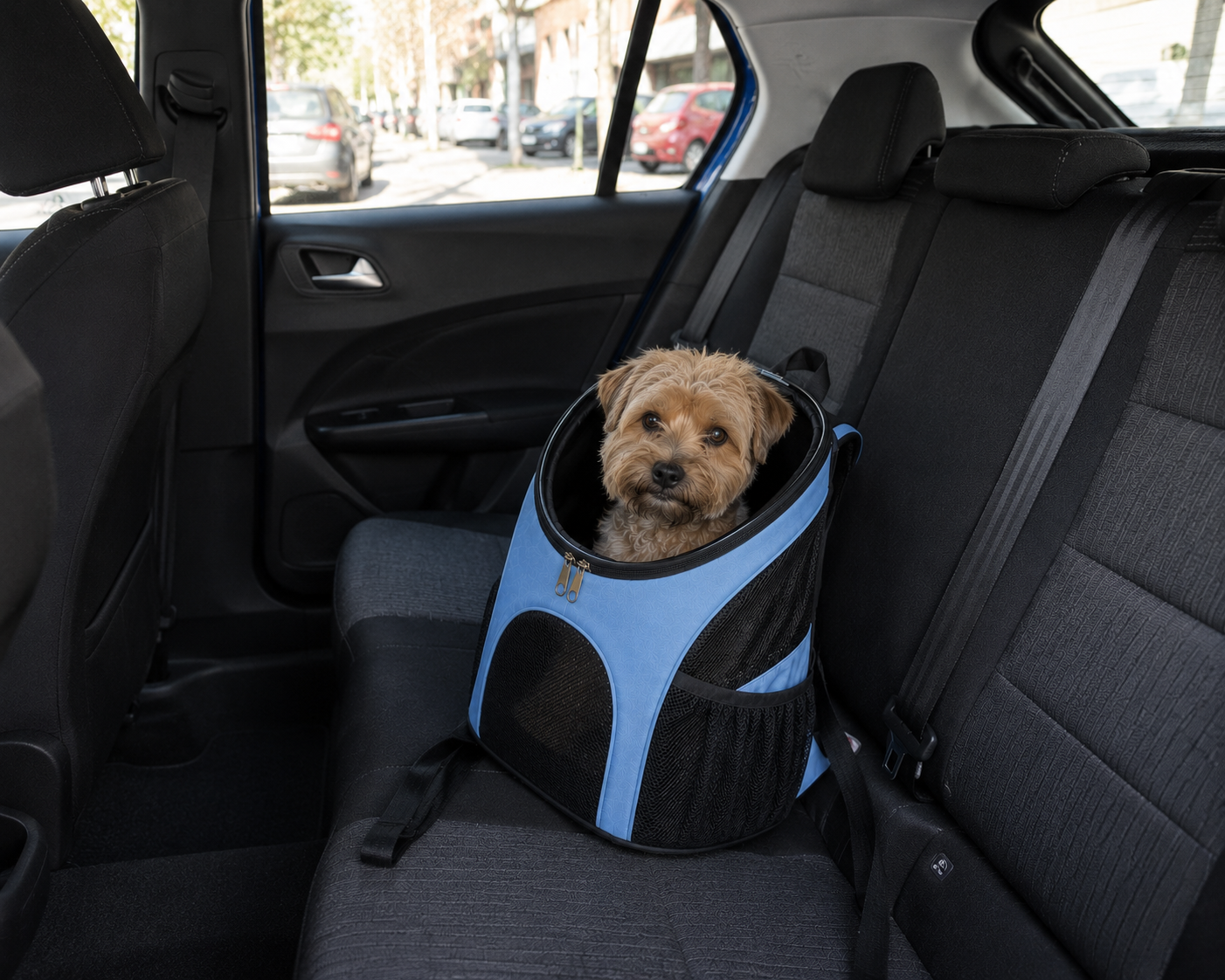 Mochila Transportadora para Mascotas — Respirable, Cómoda y Segura