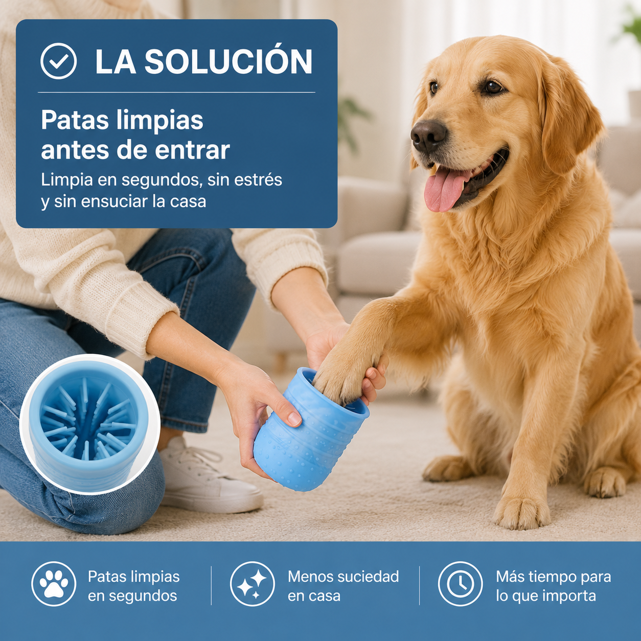 CleanPaw™ – Limpiador de Patas para Mascotas