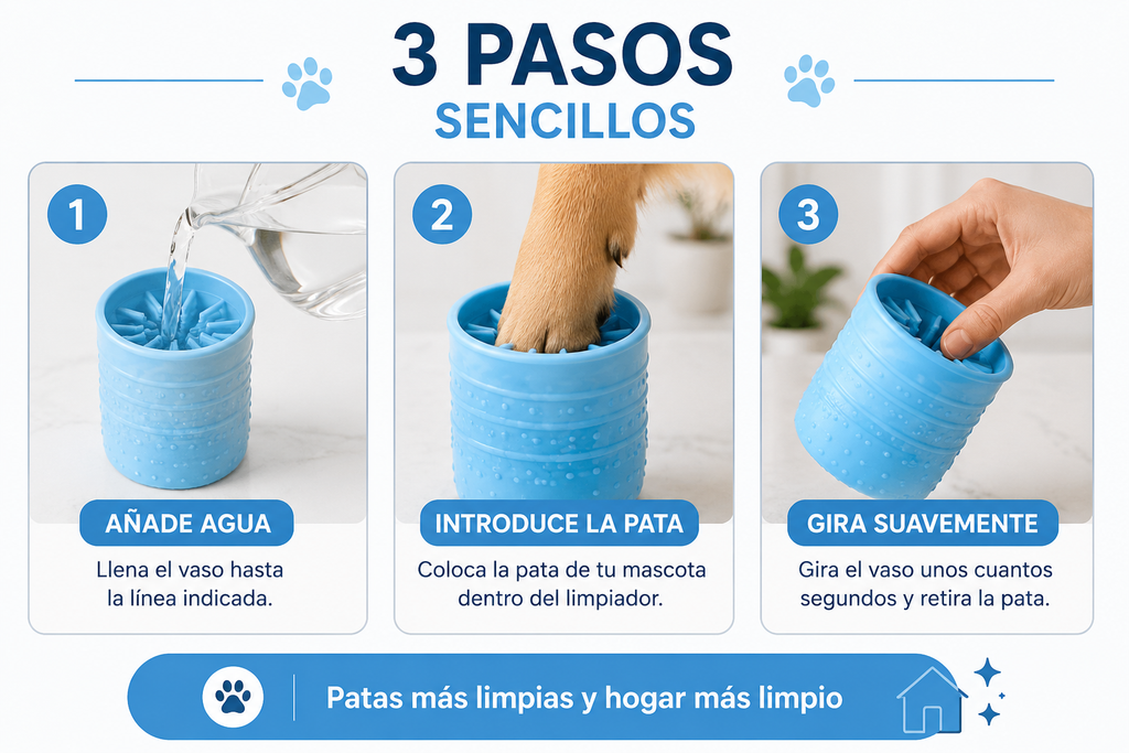 CleanPaw™ – Limpiador de Patas para Mascotas
