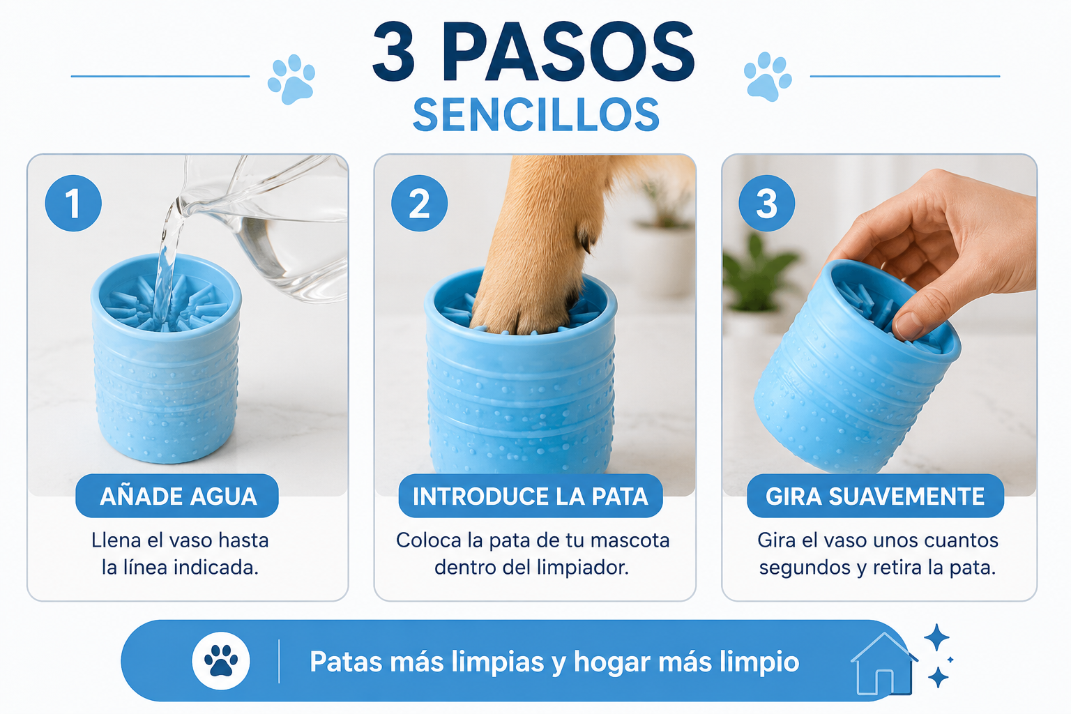 CleanPaw™ – Limpiador de Patas para Mascotas